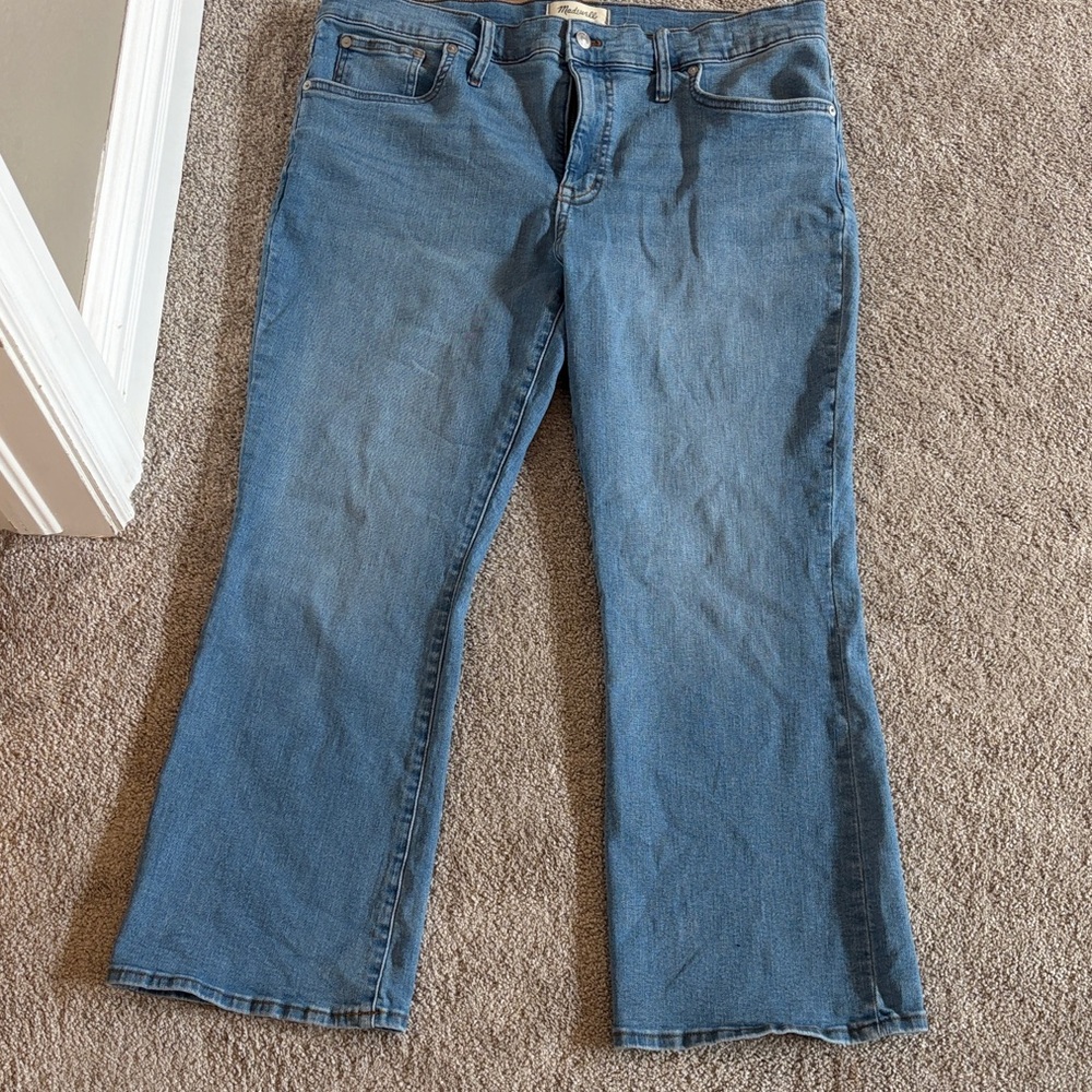 Madewell Flare Jeans in Classic Blue